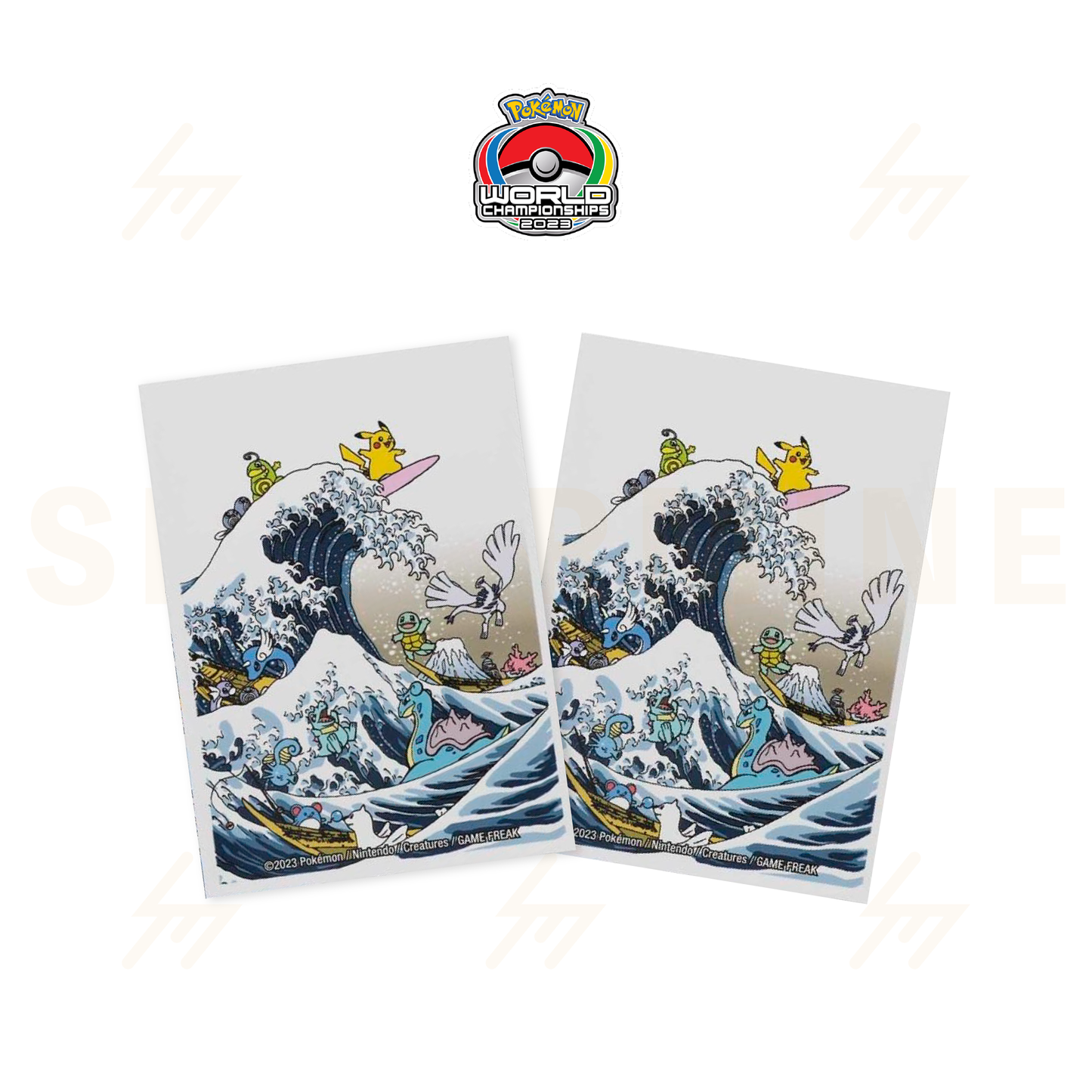 WCS23 - Pokemon TCG - Great Wave Pikachu & Friends Card Sleeves