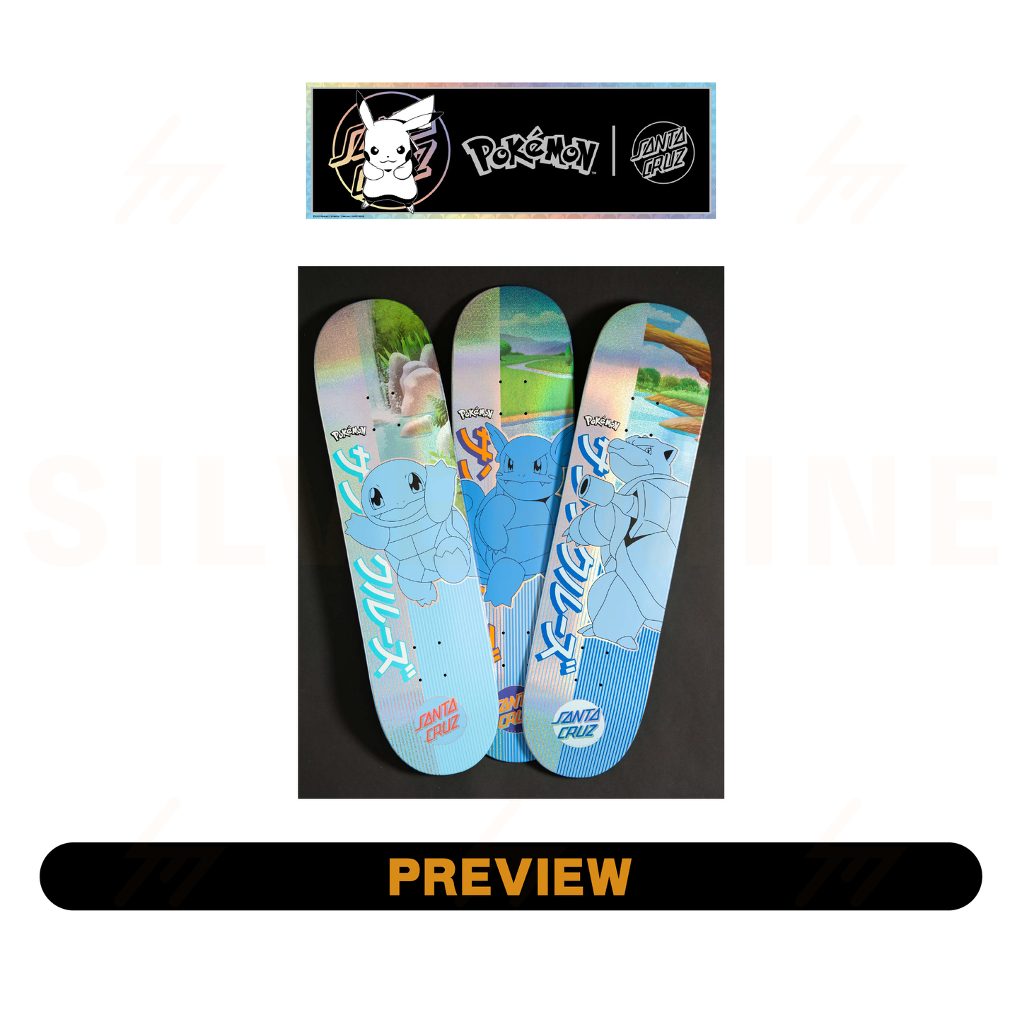 Santa Cruz x Pokemon - Blind Bag - 8″ Skateboard Deck