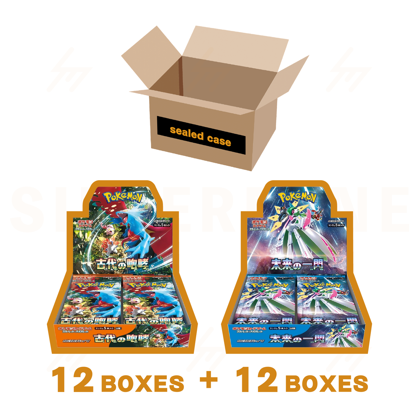 sv4K & sv4M - Pokemon TCG - Booster Case - Scarlet & Violet - Ancient Roar & Future Flash