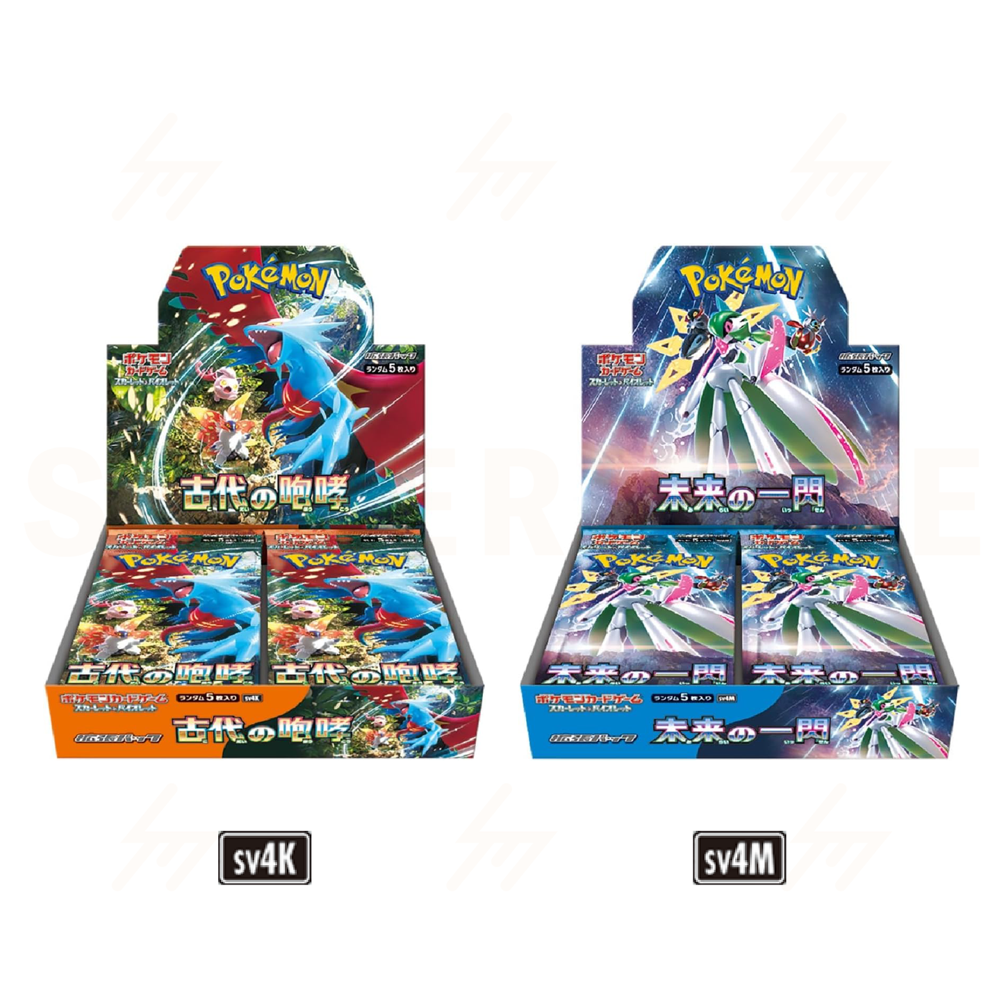 sv4K & sv4M - Pokemon TCG - Booster Box - Scarlet & Violet - Ancient Roar & Future Flash (Japanese)