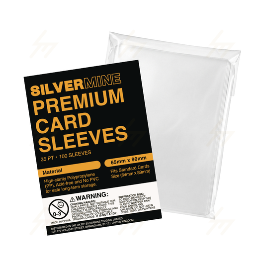 SILVERMINE Premium Card Sleeves | 65mm x 90mm | 100 Sleeves