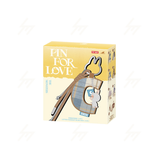 POP MART - Blind Box - THE MONSTER PIN FOR LOVE SERIES Letter Pendant (A-M)