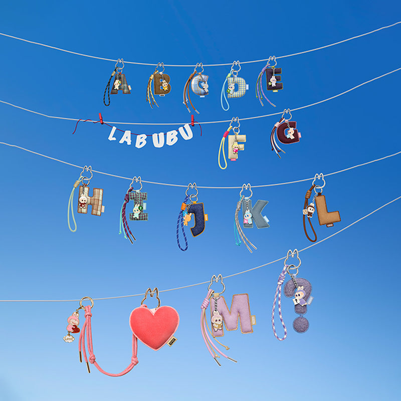 POP MART - Blind Box - THE MONSTER PIN FOR LOVE SERIES Letter Pendant (A-M)