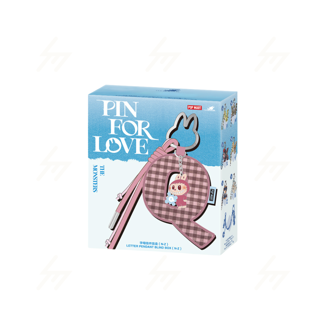 POP MART - Blind Box - THE MONSTER PIN FOR LOVE SERIES Letter Pendant (N-Z)