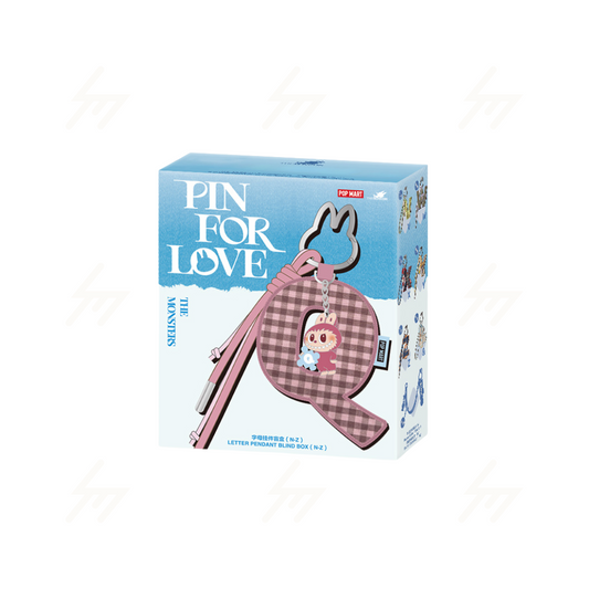 POP MART - Blind Box - THE MONSTER PIN FOR LOVE SERIES Letter Pendant (N-Z)