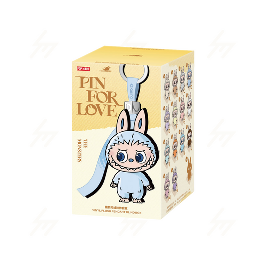 POP MART - Blind Box - THE MONSTER PIN FOR LOVE SERIES Vinyl Plush Pendant (A-M)