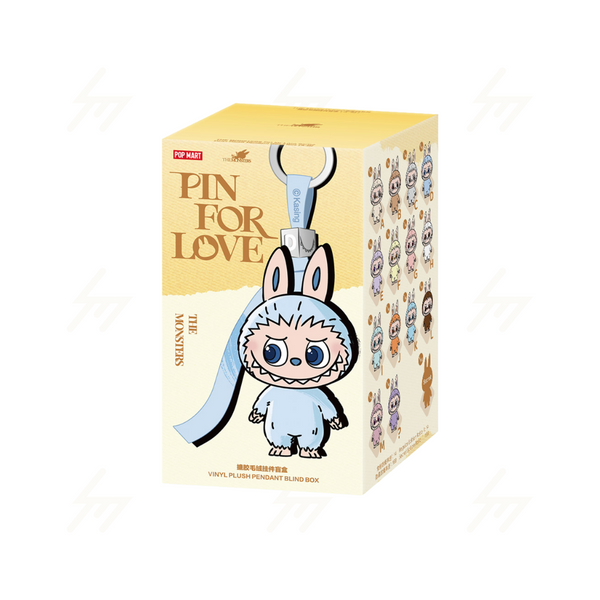 POP MART - Blind Box - THE MONSTER PIN FOR LOVE SERIES Vinyl Plush Pendant (A-M)