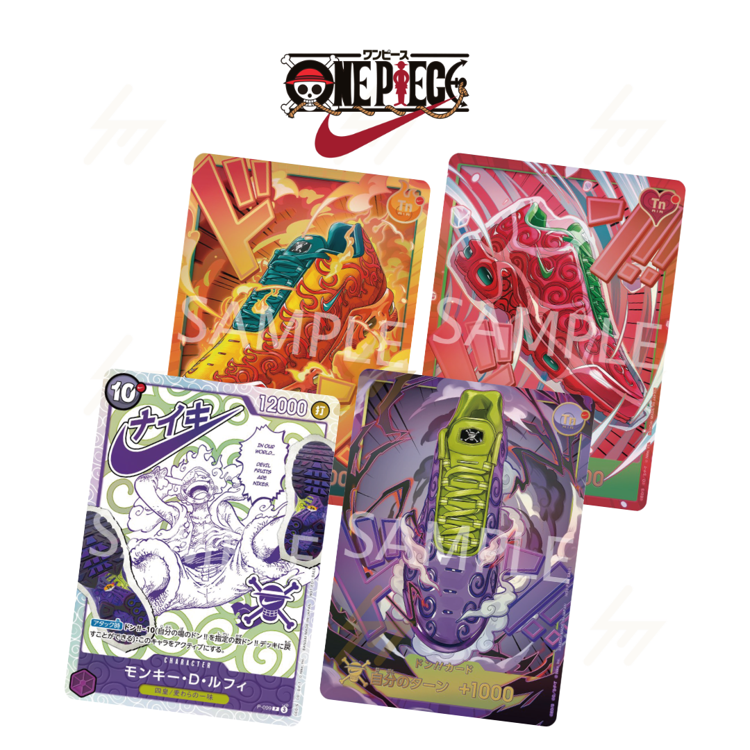PRE-ORDER: Nike x One Piece - Promo Card - 4 Card Set (Japanese)