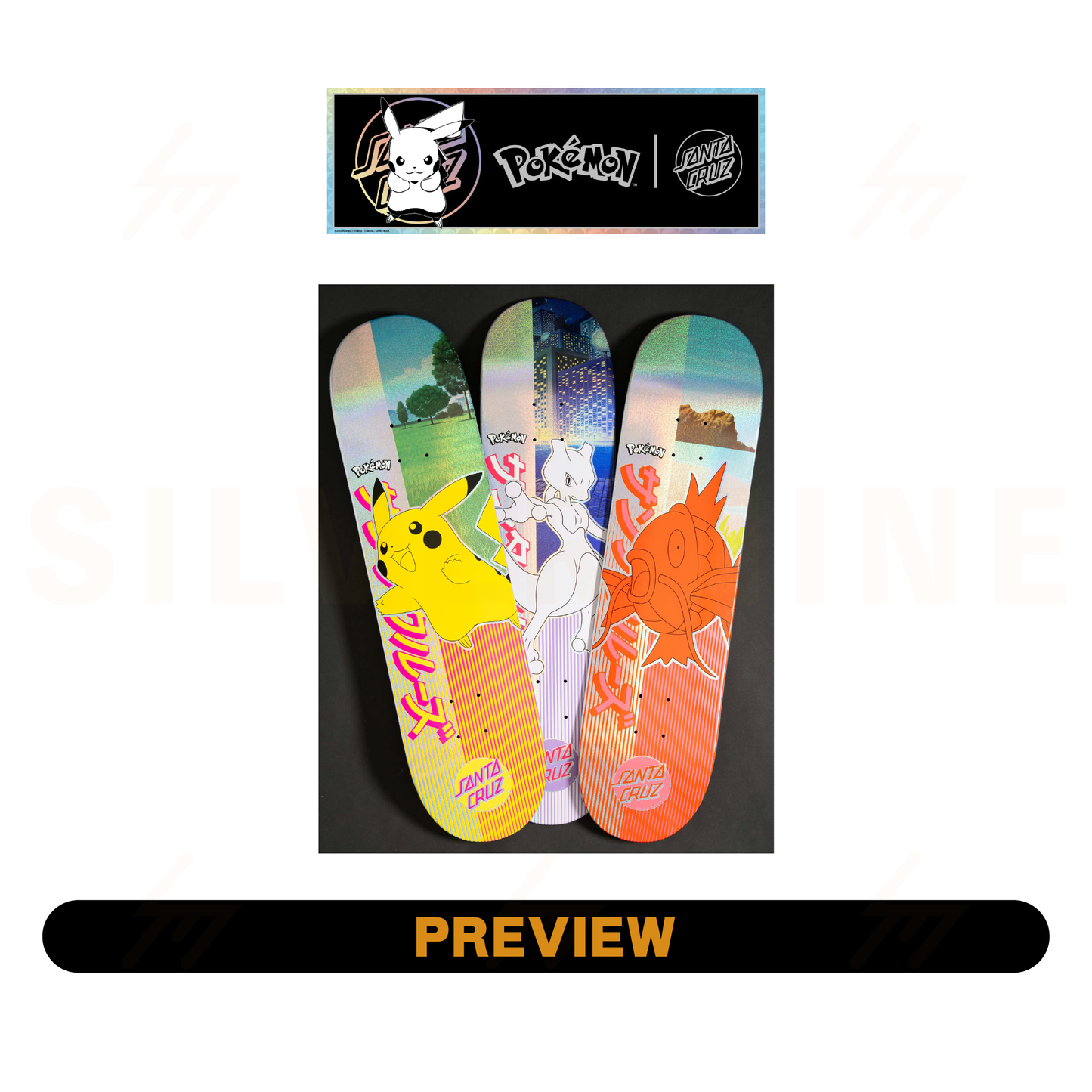 Santa Cruz x Pokemon - Blind Bag - 8″ Skateboard Deck