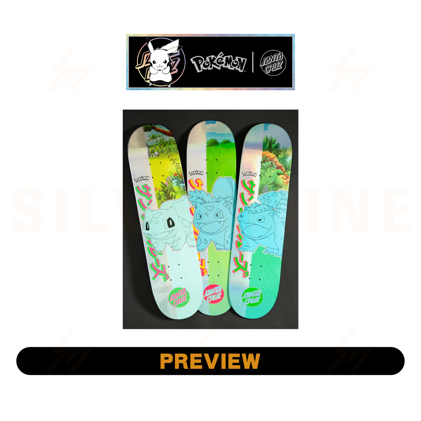 Santa Cruz x Pokemon - Blind Bag - 8″ Skateboard Deck