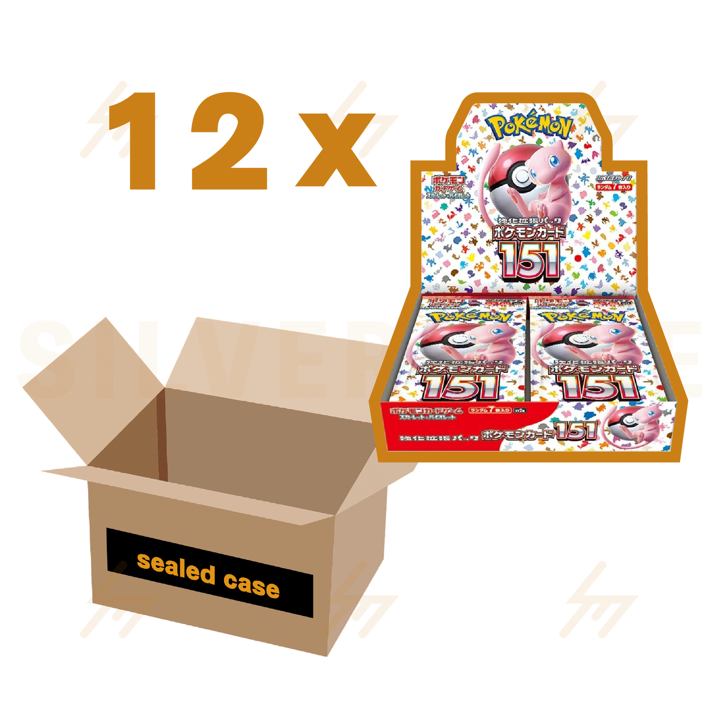 sv2A - Pokemon TCG - Sealed Case - Pokemon Card 151 Silvermine sv2A - Pokemon TCG - Sealed Case - Pokemon Card 151 Silvermine