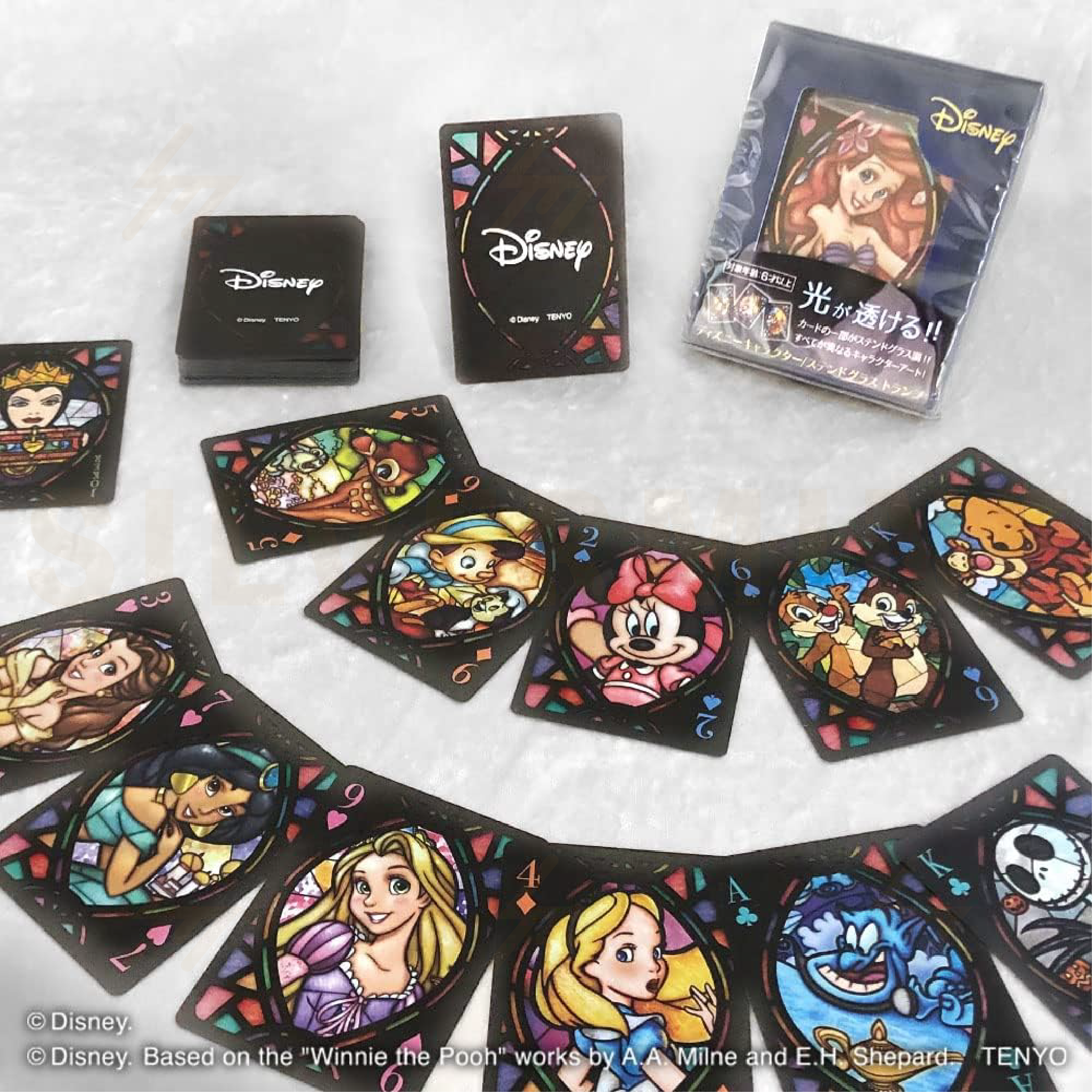 Tenyo - Disney Characters Stained Glass Playing Cards