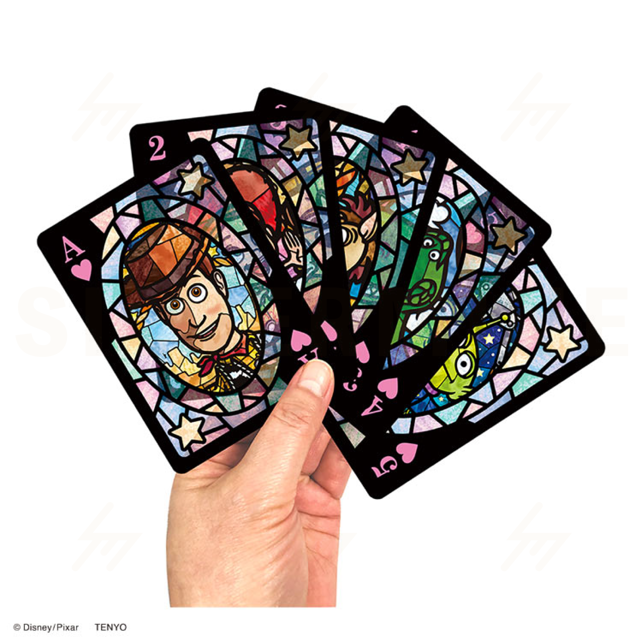 Tenyo - Pixar Characters Stained Glass Playing Cards